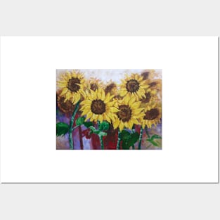 AB Glorious Sunflowers Posters and Art